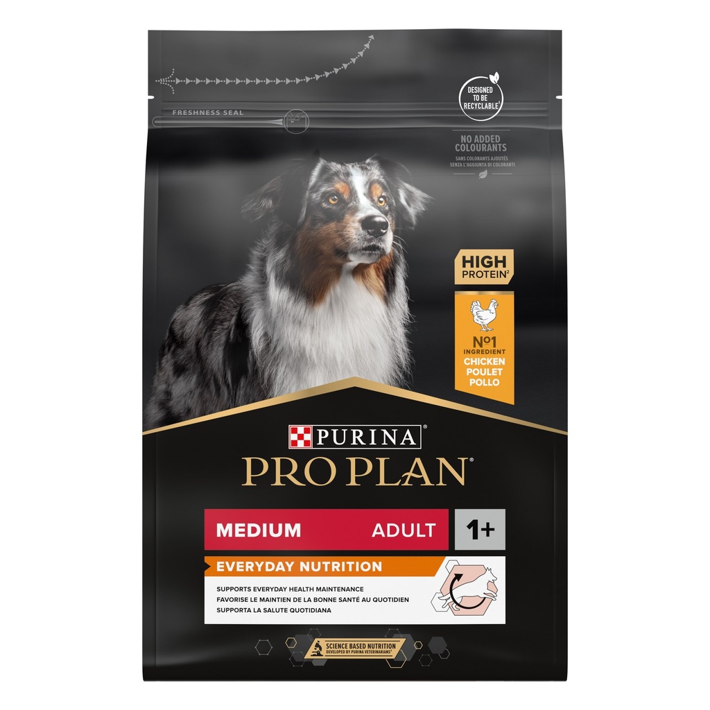 PRO PLAN Dog Medium Adult Sensitive Skin Zalm-Saumon 3kg