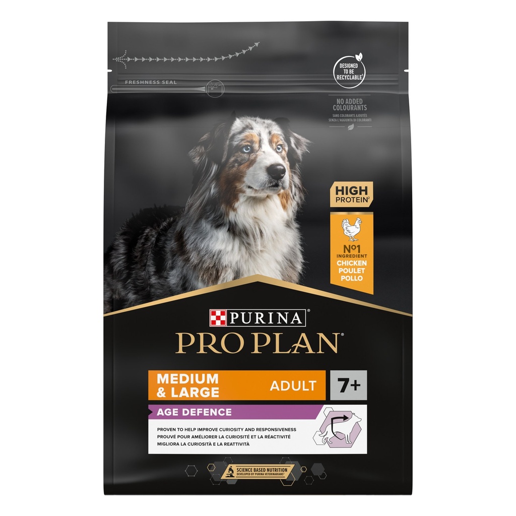 PRO PLAN Dog Medium&Large Senior 7+ Age Defence Kip-Poulet 3kg