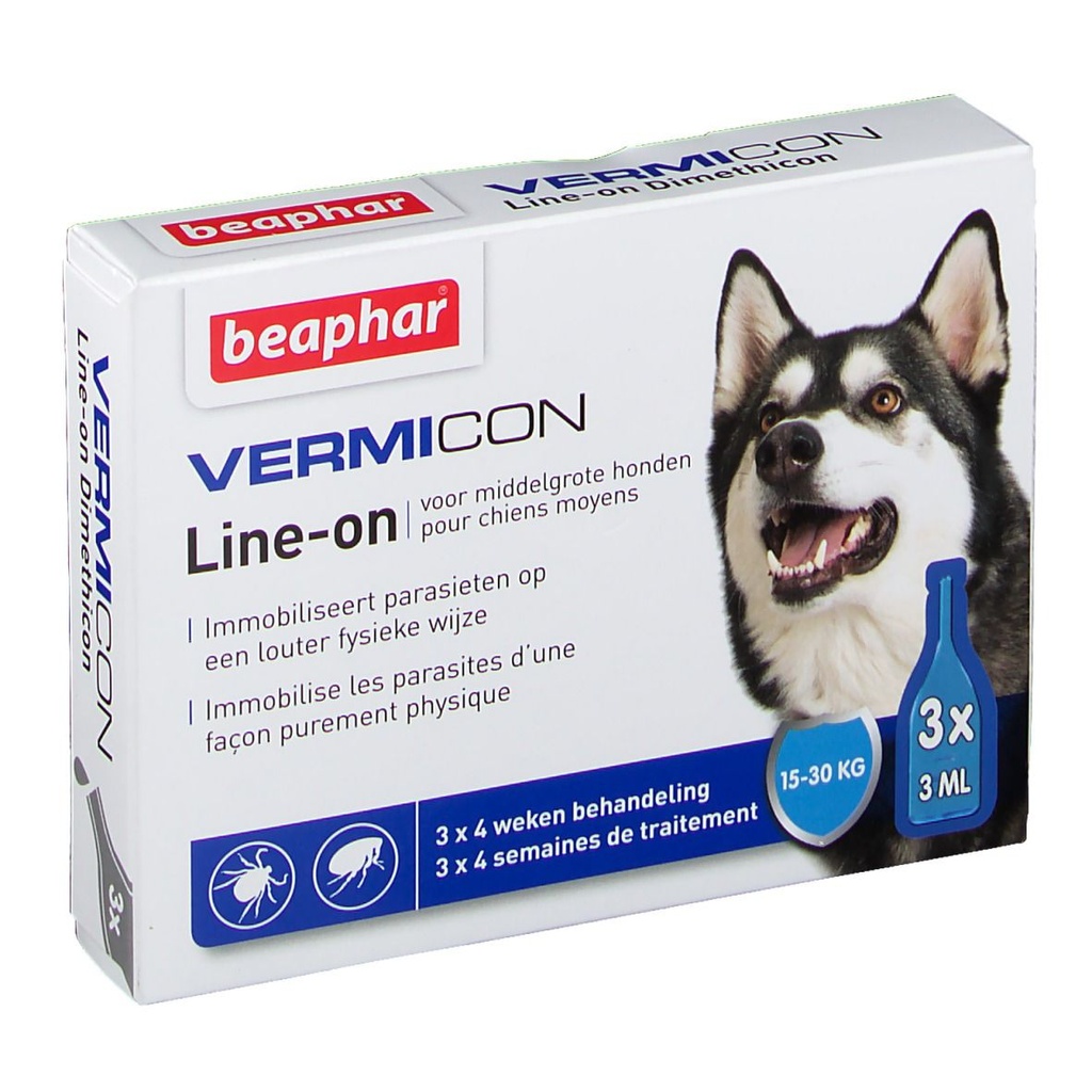 Vermicon Line-On Chien Moyen 3x3ml