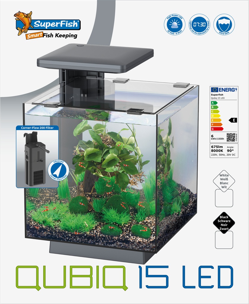 [AQDI_A4050809] SF QUBIQ 15 LED NOIR