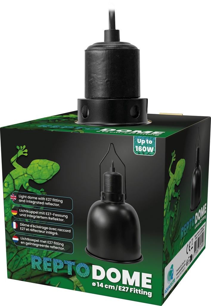 [AQDI_R2300010] @REPTO DOME E27 FITITNG 14CM BLACK