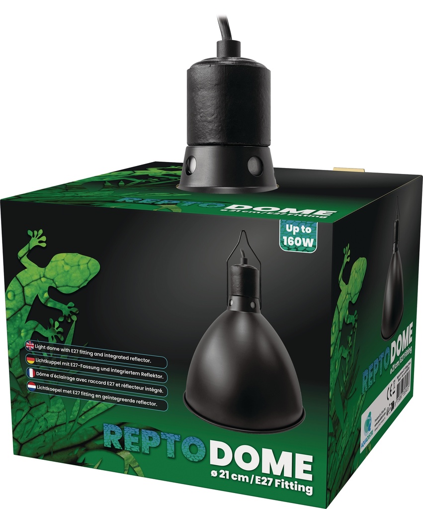 @REPTO DOME E27 FITTING 21CM BLACK