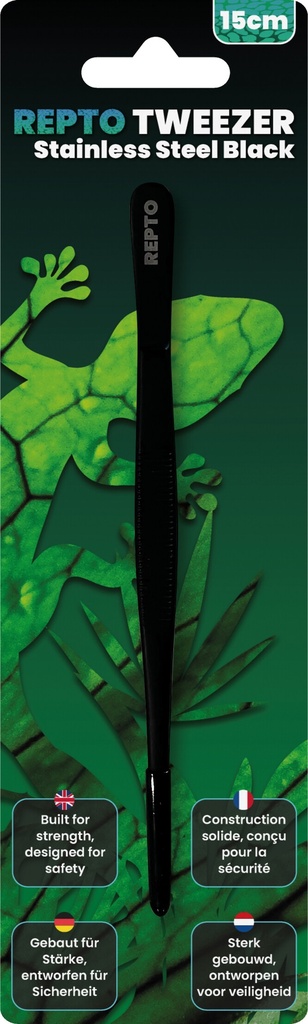 [AQDI_R3300115] REPTO TWEEZER BLACK 15 CM