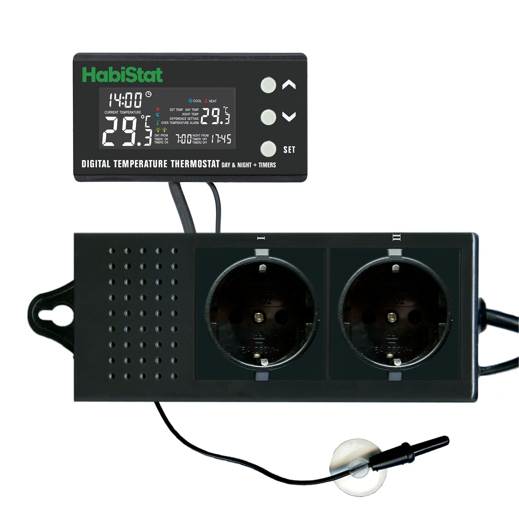 [AQDI_R3100245] HABISTAT DIGITAL TEMPERATURE THERMOSTAT DAY/NIGHT TIMER