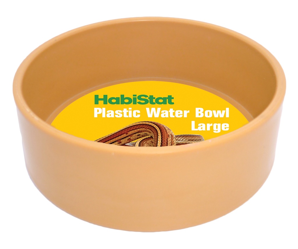 [AQDI_R3100040] HABISTAT ROUND PLASTIC WATER BOWL LARGE 13 X 13 X 4.5CM