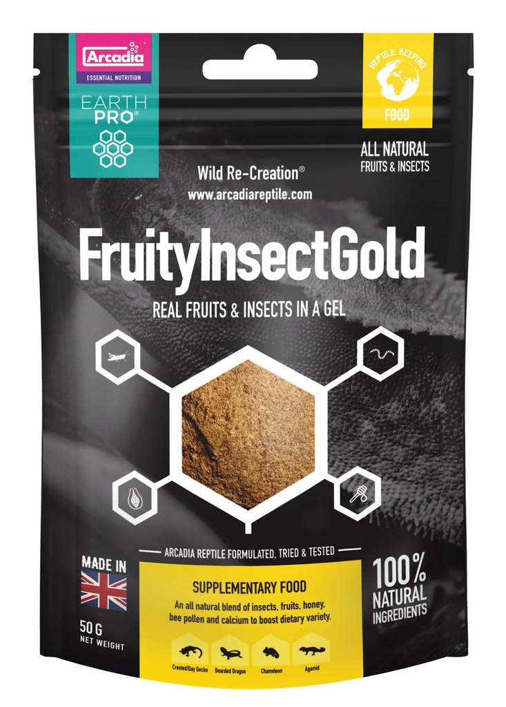 ARCADIA EARTH PRO JELLYPOT GOLD, FRUITYINSECT GOLD 50 GRAMMMES