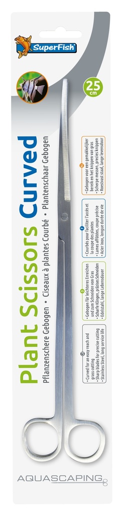 [AQDI_A4060110] SF INOX CISEAU A PLANTES 25 CM COURBÉ