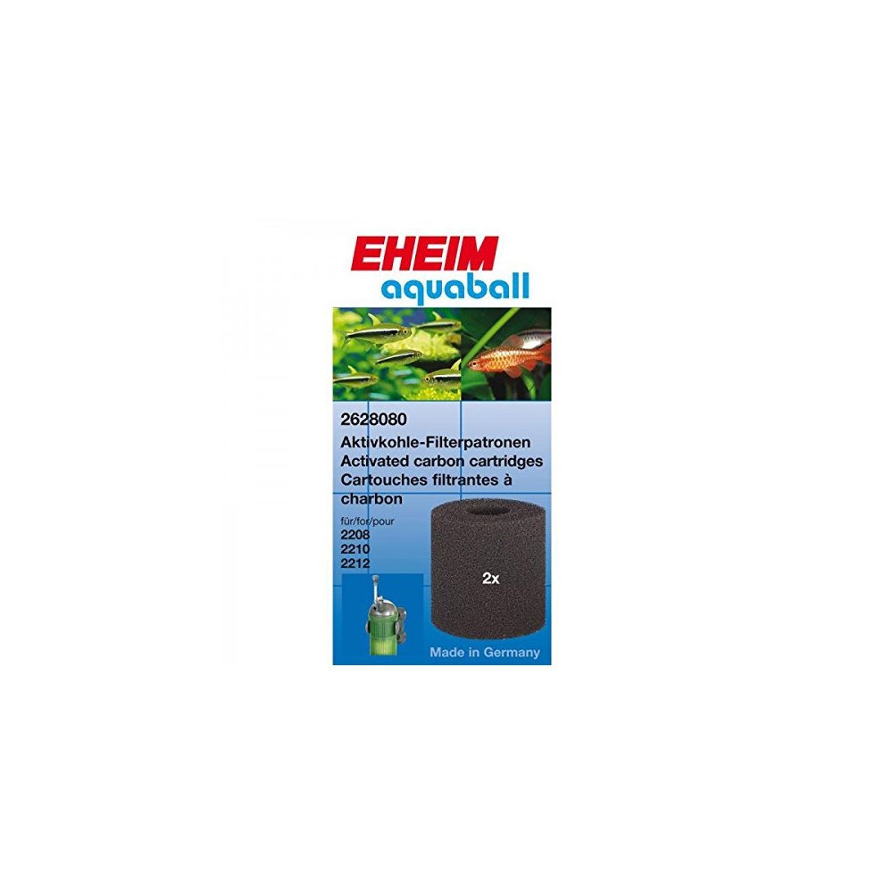 EHEIM CARTOUCHE CHARBON POUR AQUABALL 2208-2212 2 PCS.