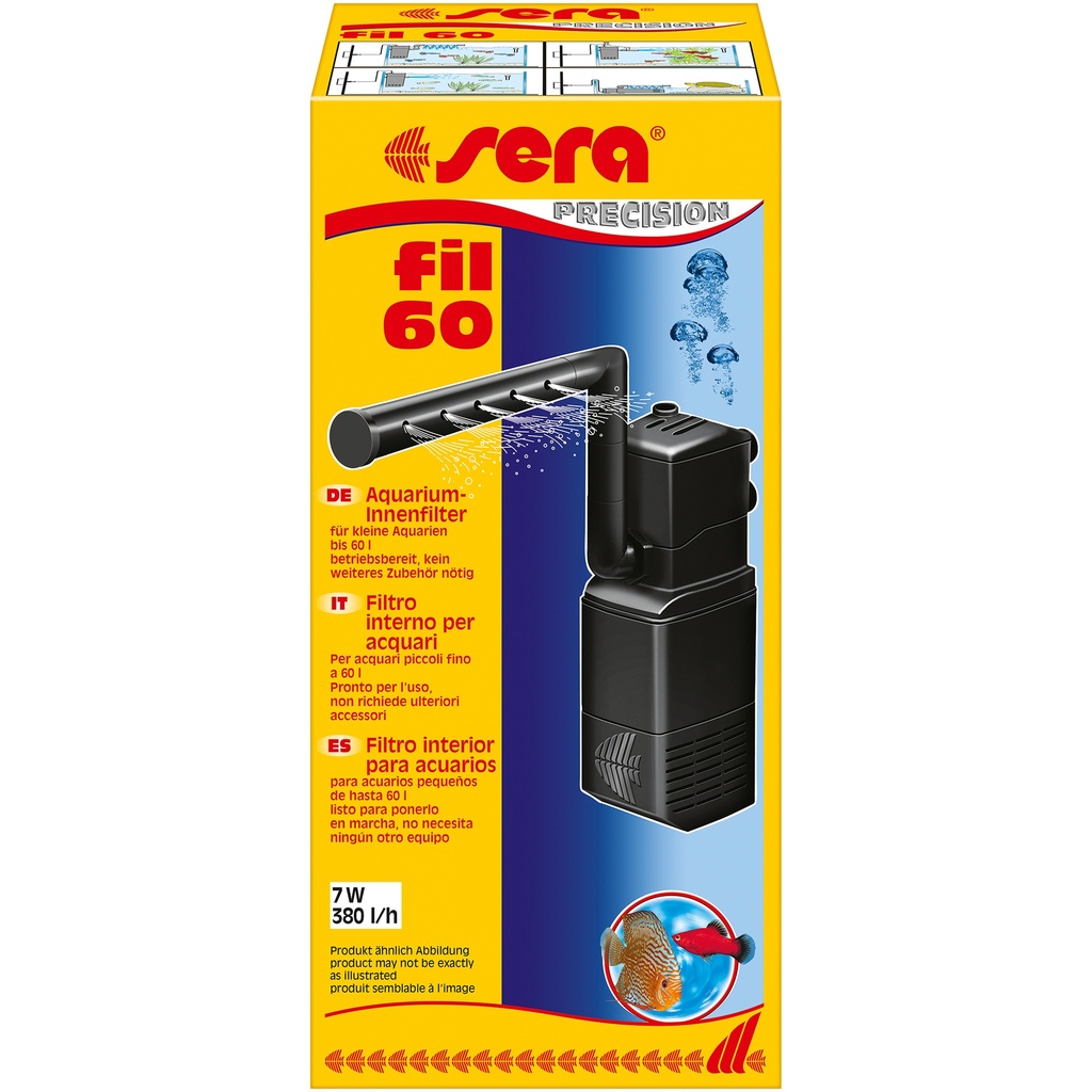 Filtre intérieur pour aquarium sera fil 60