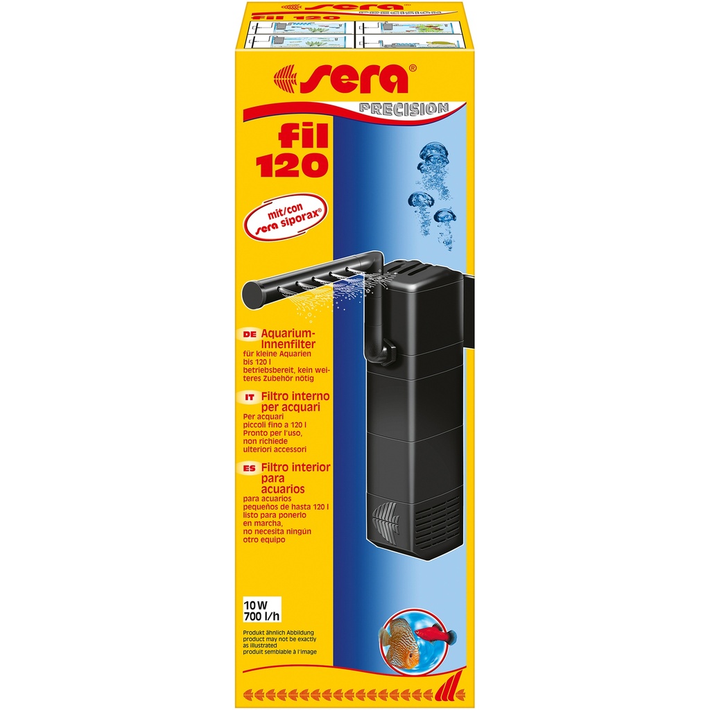 Filtre intérieur pour aquarium sera fil 120