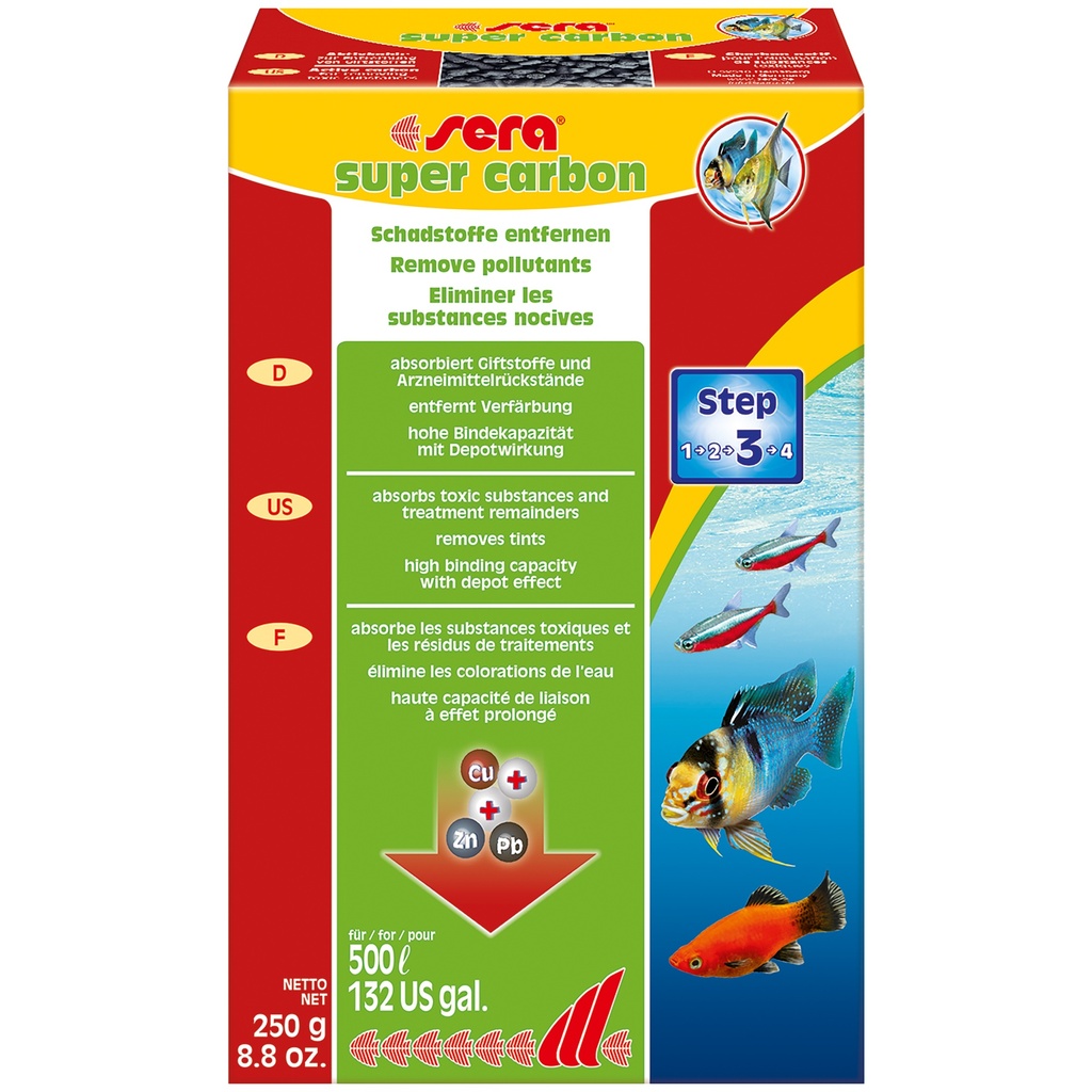[SERA_08400_43137] sera super carbon 250 g