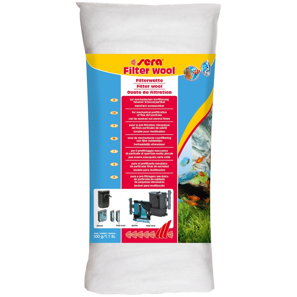 [SERA_08466_42897] ouate de filtration sera 500 g