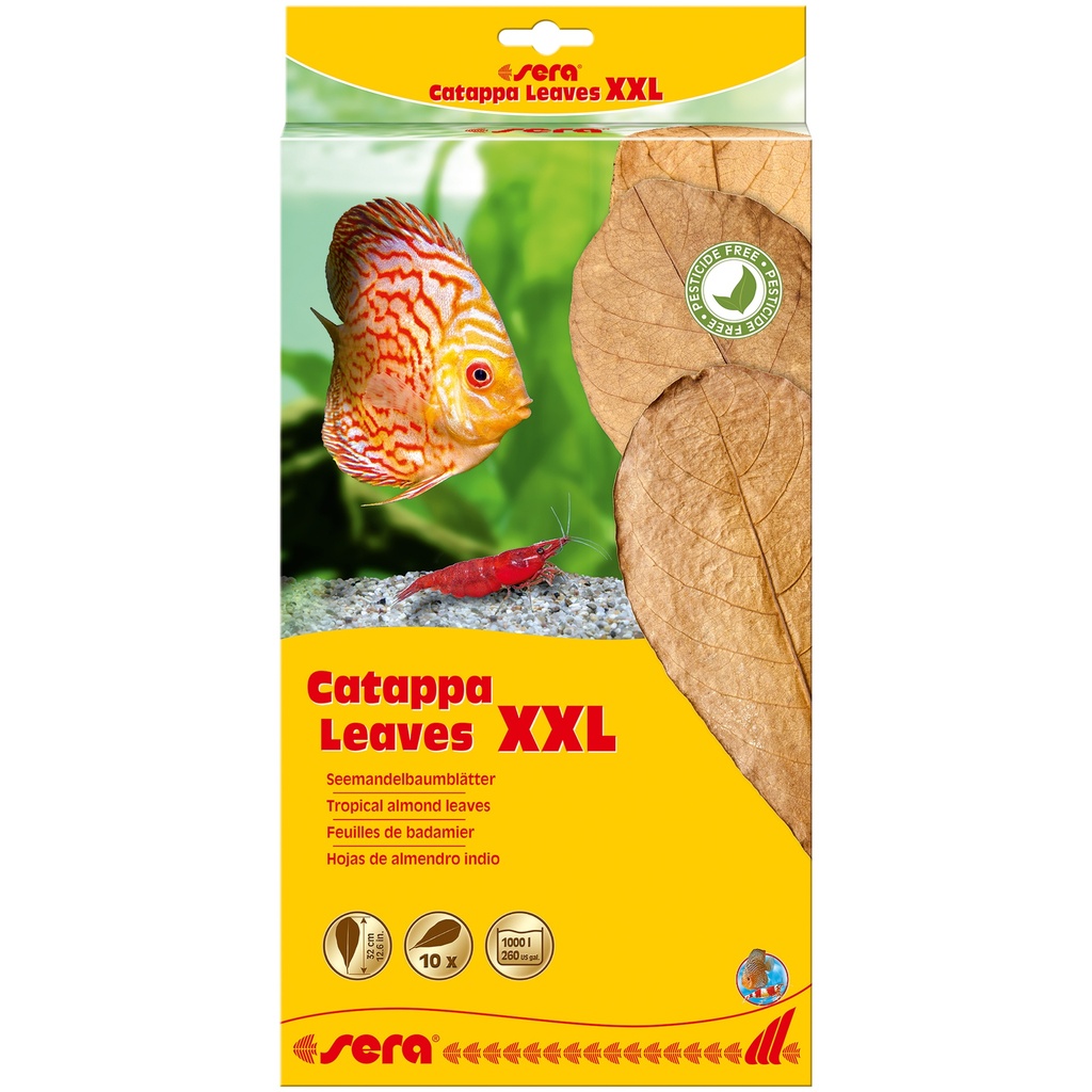 sera Catappa Leaves XXL 30-35 cm (10pces)