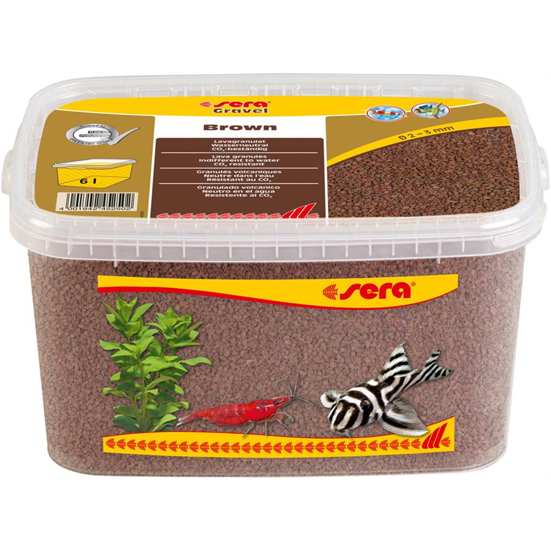 [SERA_32260_46743] sera Gravel Brown Lava 2-3 mm 6.000 ml