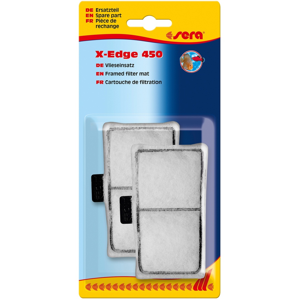 [SERA_32663_47366] Cartouche de filtration sera, blanche (2 pces) - X-Edge 450 (pièce de rechange)