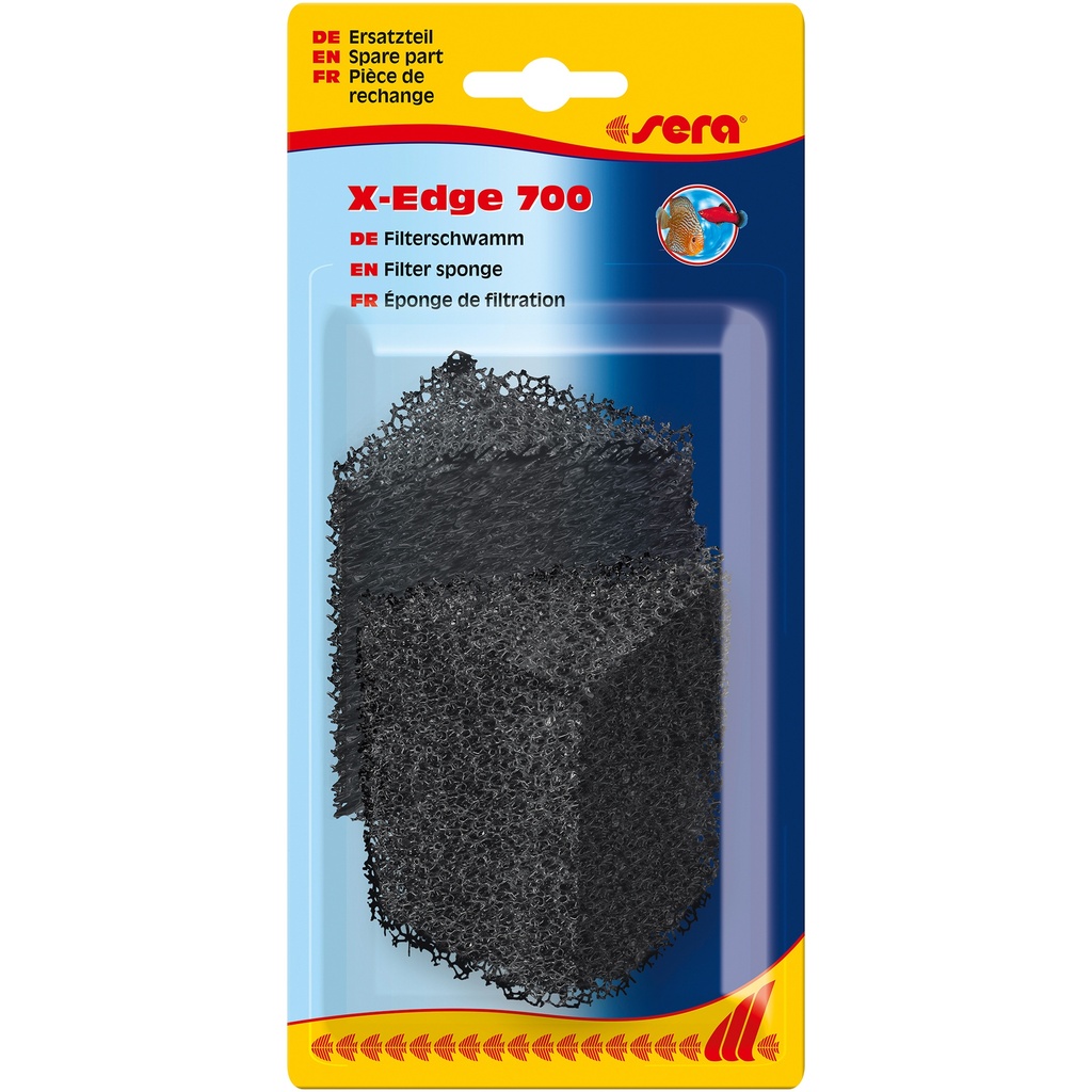 Éponge de filtration sera, noire (2 pces) - X-Edge 700 (pièce de rechange)