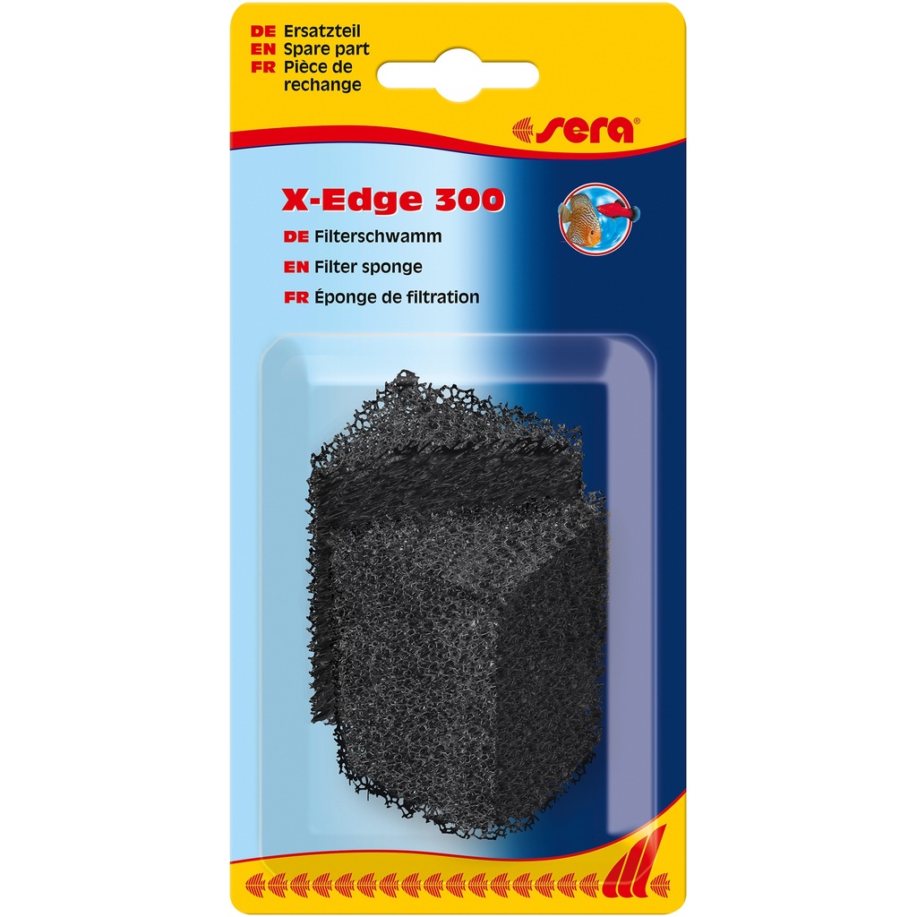 Éponge de filtration sera, noire (2 pces) - X-Edge 300 (pièce de rechange)