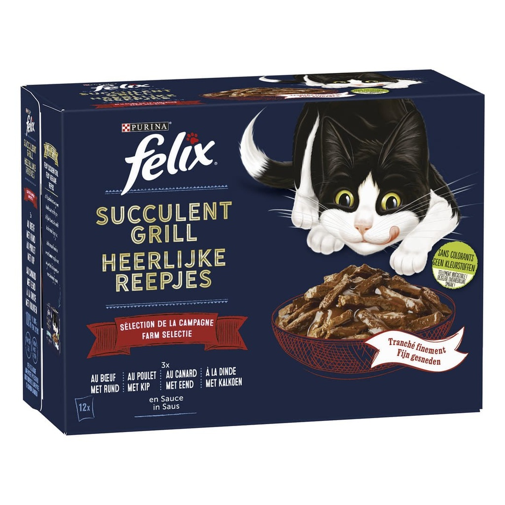 FELIX 12X85G ORIGINAL CAMPAGNE EN GELÉE (VIANDES)