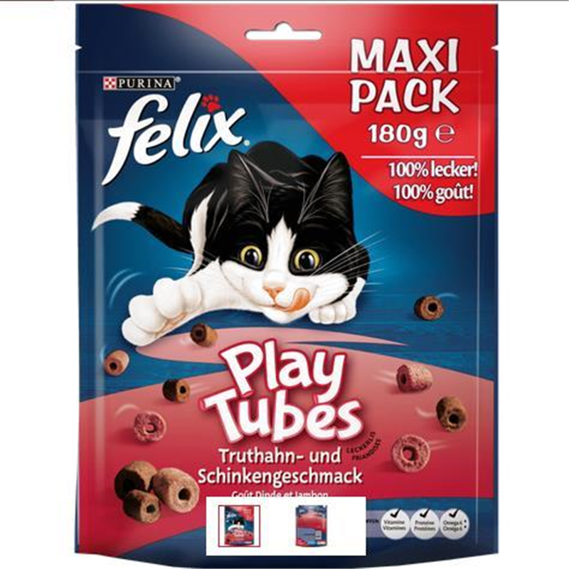 FELIX 180G PLAY TUBES DINDE & JAMBON