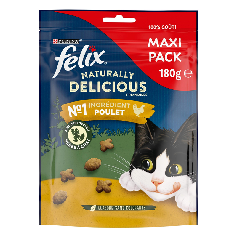 FELIX NATURALLY DELICIOUS POULET 180G
