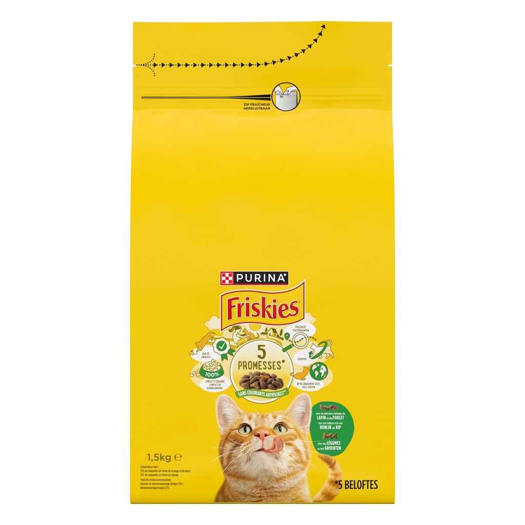 FRISKIES CAT 400G POULET ET LEGUMES 