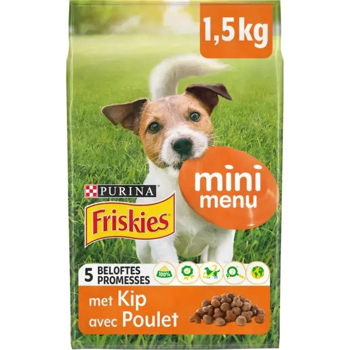 FRISKIES DOG 1,5KG MINI MENU AU BŒUF