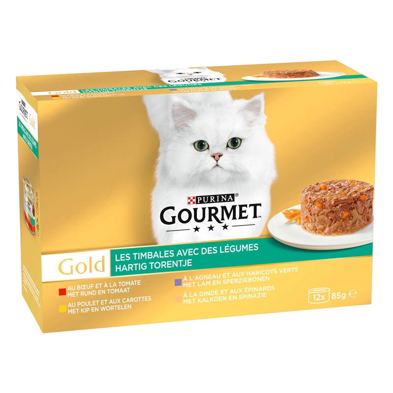 GOURMET GOLD 12X85G LES TIMBALES LEGUMES