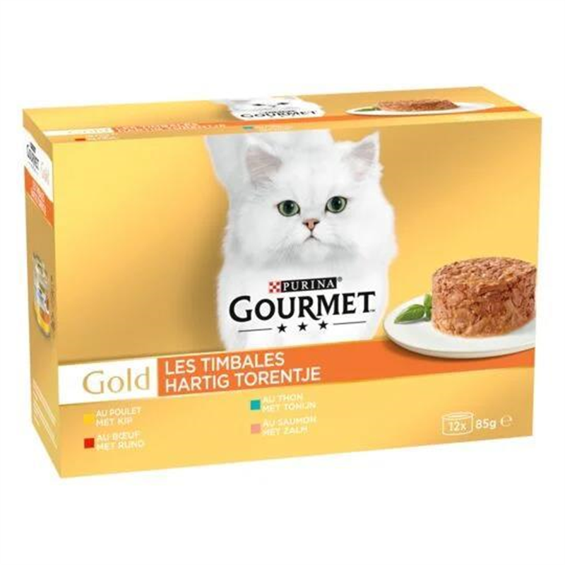 GOURMET GOLD 12X85G LES TIMBALES VIANDE