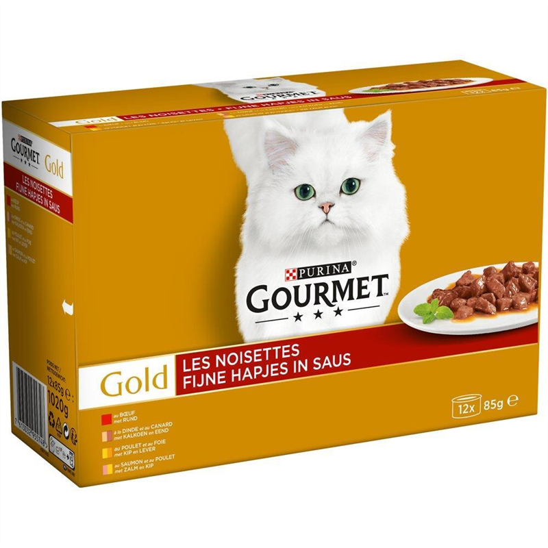 GOURMET GOLD 12X85G NOISETTES
