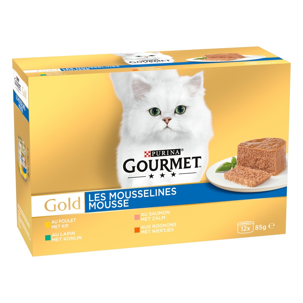 GOURMET GOLD 24X85G MOUSSELINES