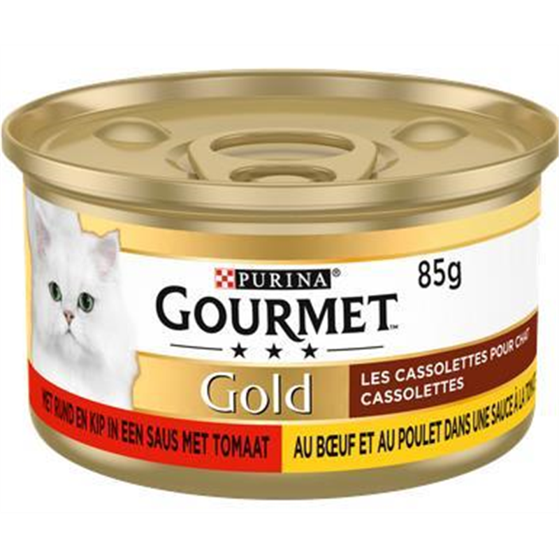 GOURMET GOLD 85G DOUBLE DELICE POULET