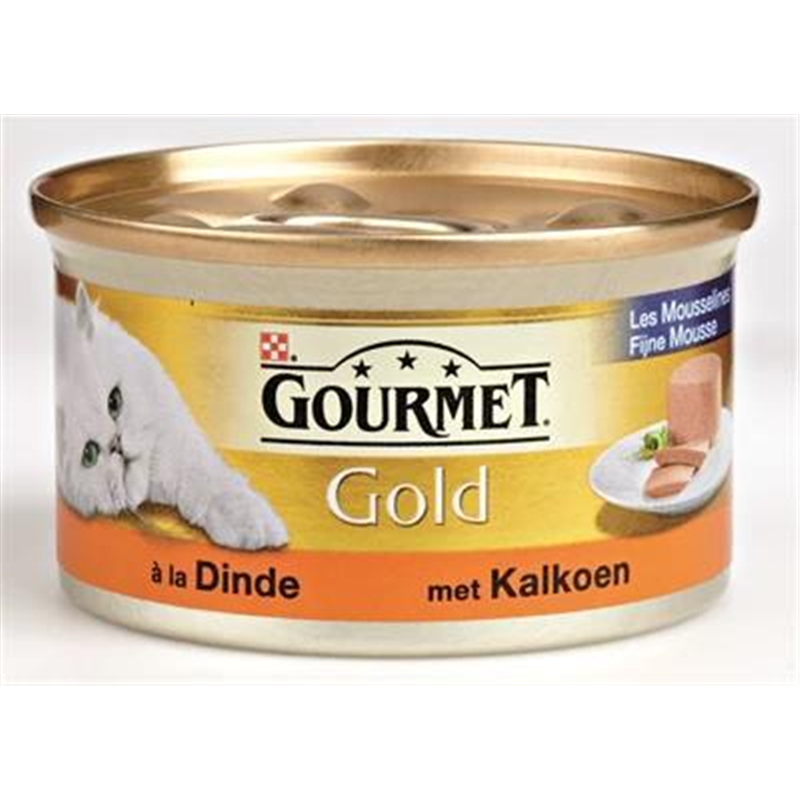 GOURMET GOLD 85G MOUSSELINE DINDE