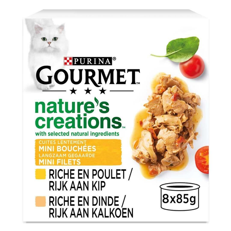 GOURMET NATURE'S CREATIONS 8X85G VOLAILLE