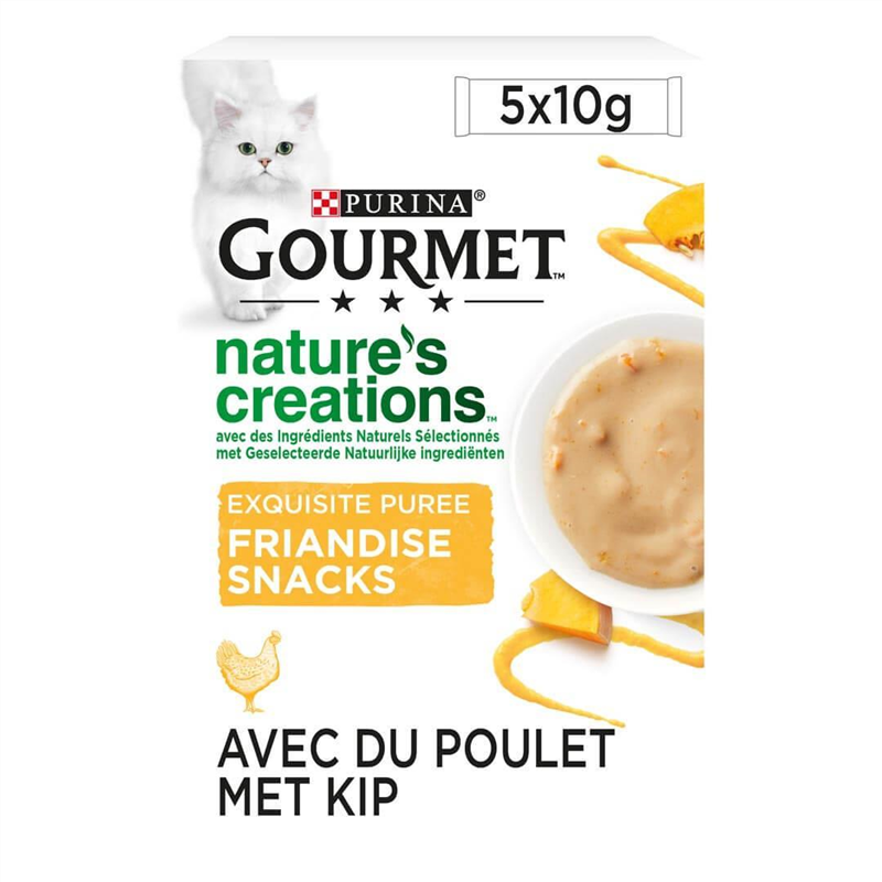 GOURMET NATURE'S CREATIONS PUREE POULET 5x10G