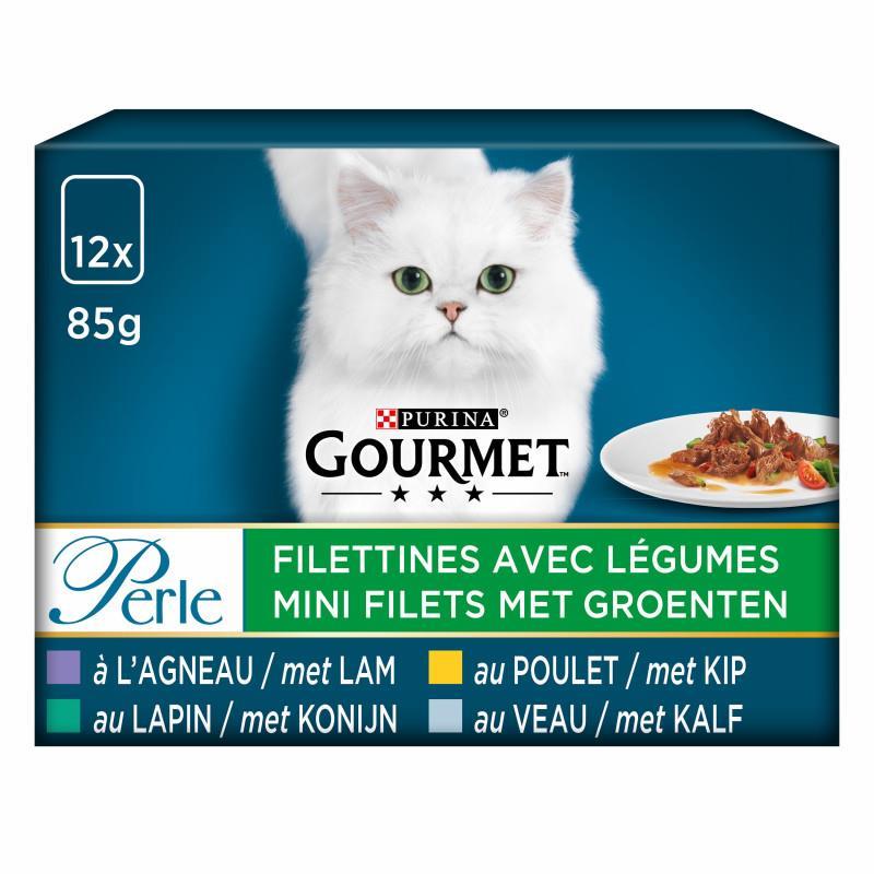 GOURMET PERLE 12X85G FILETTINES AVEC DES LEGUMES