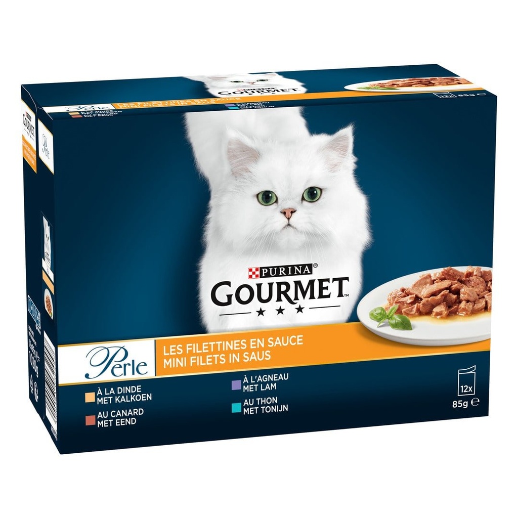 GOURMET PERLE 12X85G FILETTINES EN SAUCE