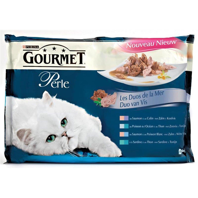 [NEST_12486997] GOURMET PERLE 4X85G LES DUOS DE LA MER