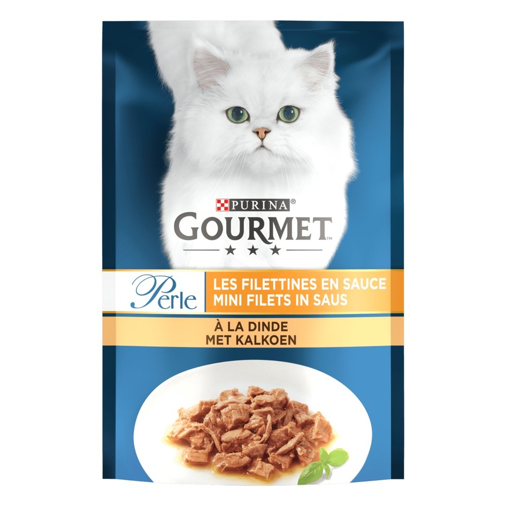 [NEST_12486271] GOURMET PERLE 85G FILETTINES EN SAUCE A LA DINDE