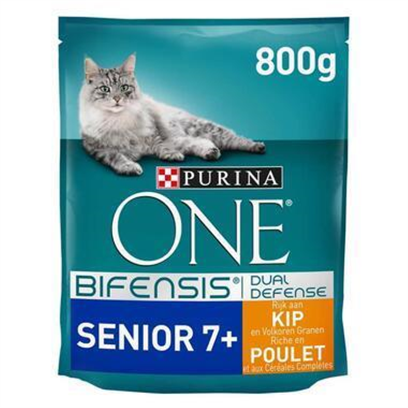 ONE BIFENSIS 800G SENIOR 7+  RICHE EN POULET ET AUX CÉRÉALES COMPLÈTES