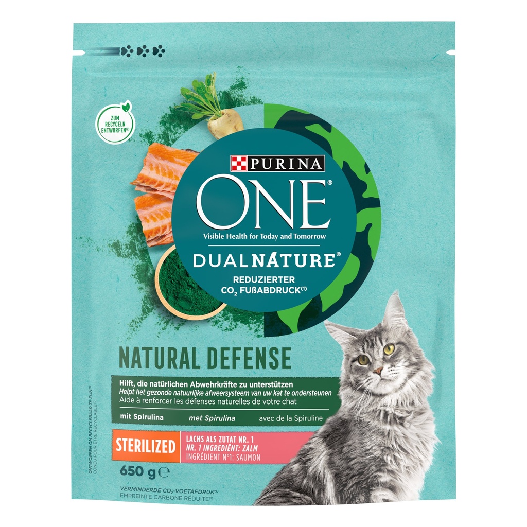ONE DUAL NATURE 650G STERILISED BŒUF