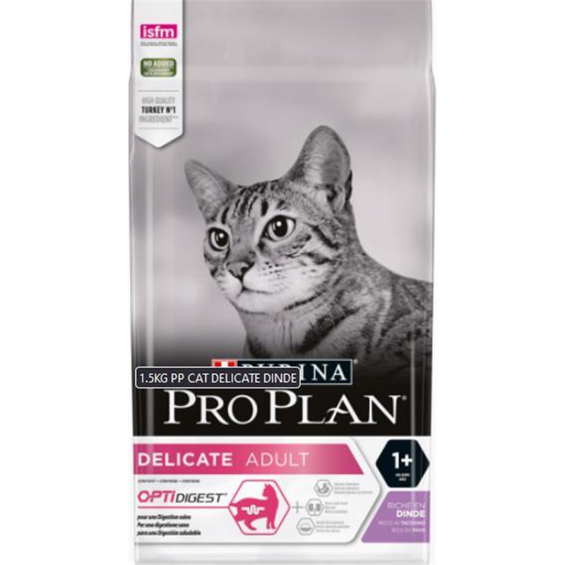 PRO PLAN Cat Adult Delicate Digestion Kalkoen-Dinde 1,5kg
