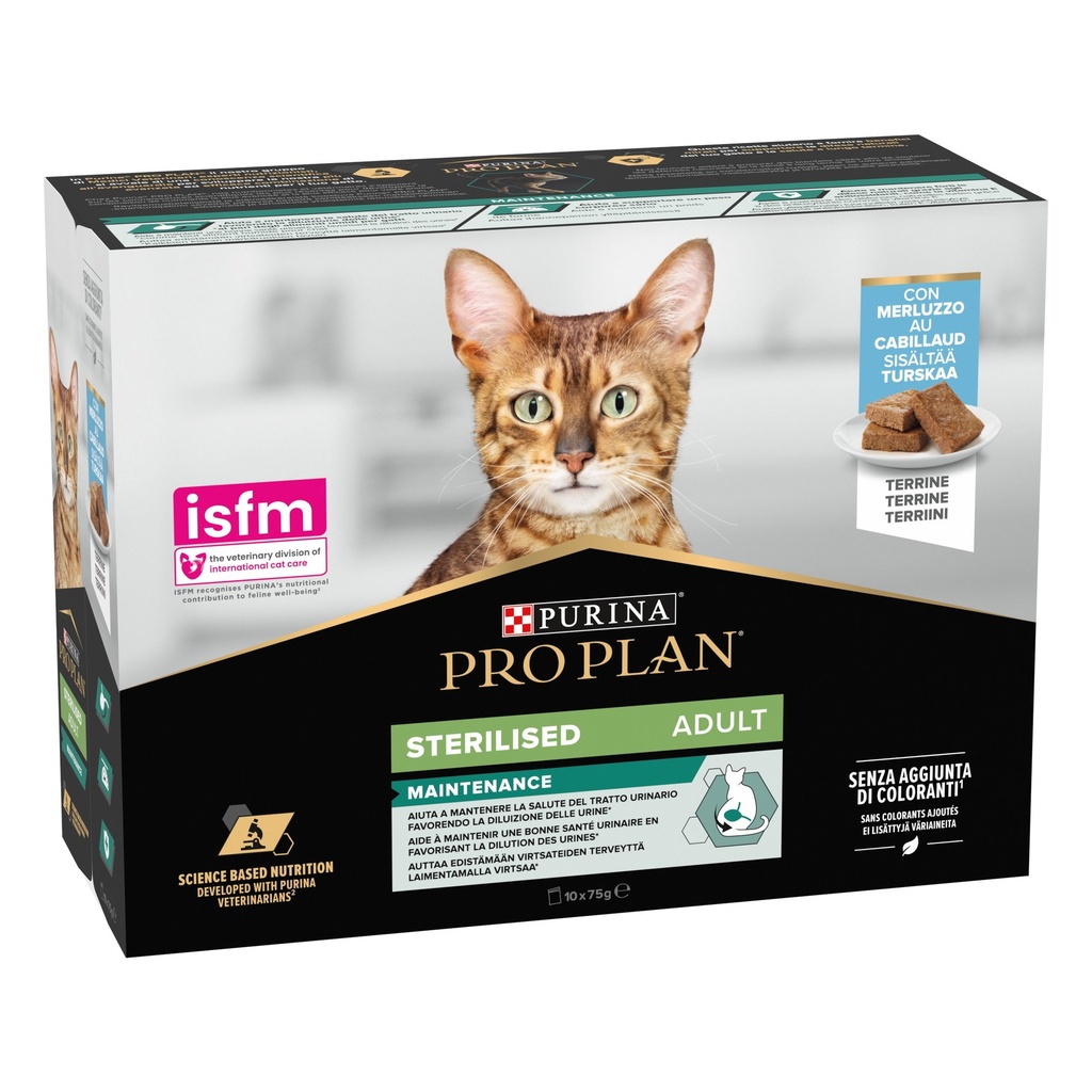 PRO PLAN Cat Sterilised Adult Maintenance Rund in saus - Bœuf en sauce 10x85g