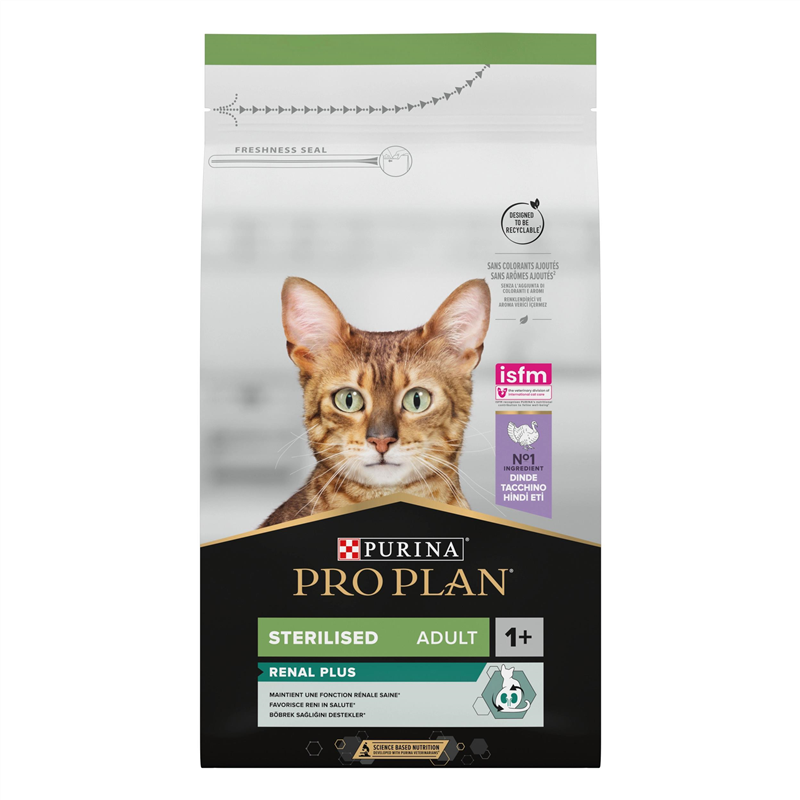 PRO PLAN Cat Sterilised Adult Renal Plus Kalkoen-Dinde 1,5kg