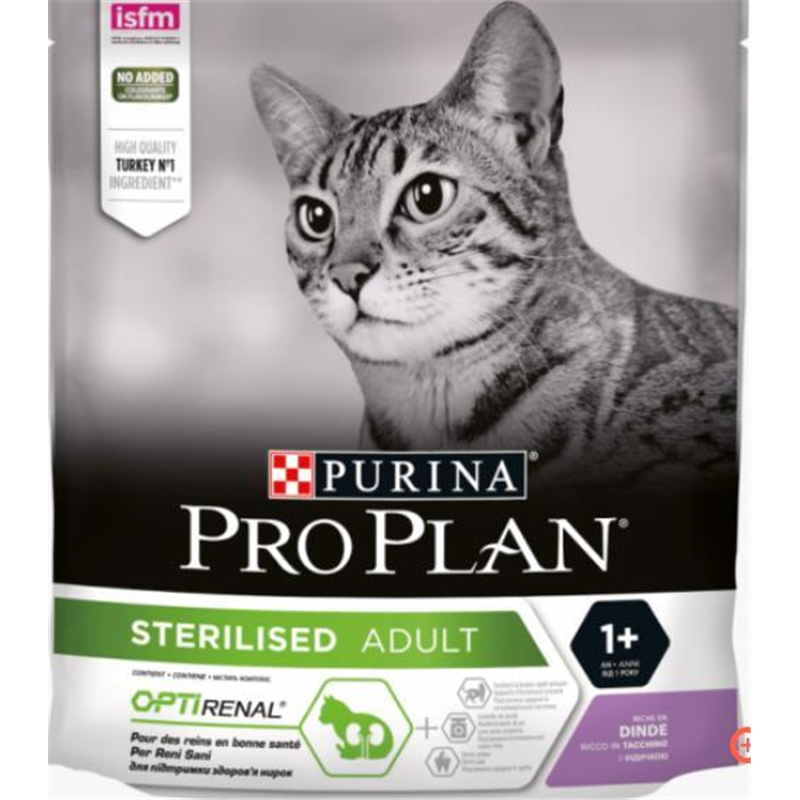 PRO PLAN Cat Sterilised Adult Renal Plus Kalkoen-Dinde 400g