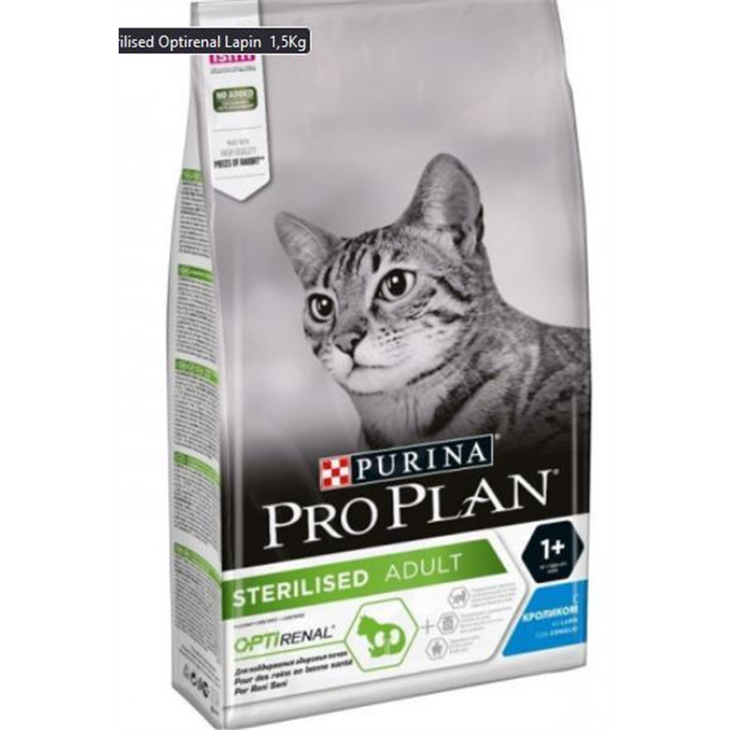 PRO PLAN Cat Sterilised Adult Renal Plus Konijn-Lapin 1,5kg