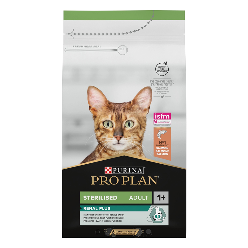 PRO PLAN Cat Sterilised Adult Renal Plus Zalm-Saumon 10kg