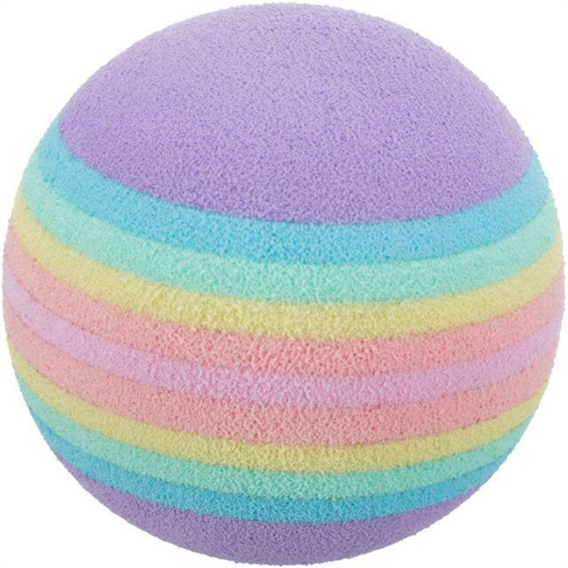 Balle arc-en-ciel, en mousse, ø 4 cm, 4 Pcs