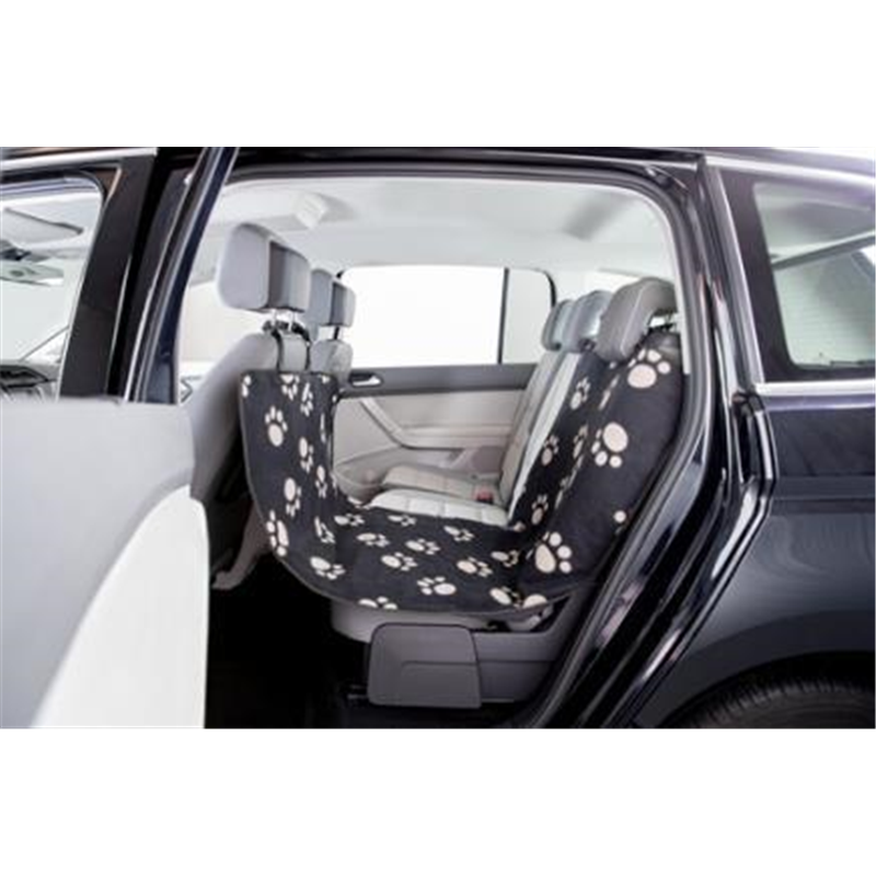 Couverture pour sièges de voiture, siège avant, 0,65 × 1,45 m, noir/beige