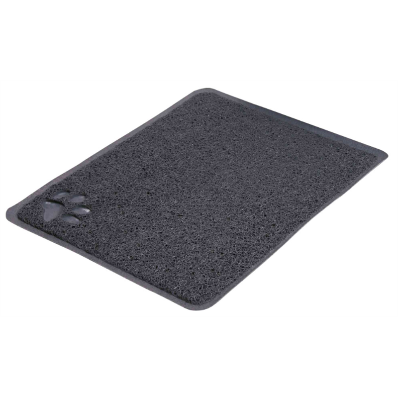 Tapis pour bac à litière, en PVC, 37 × 45 cm, anthracite