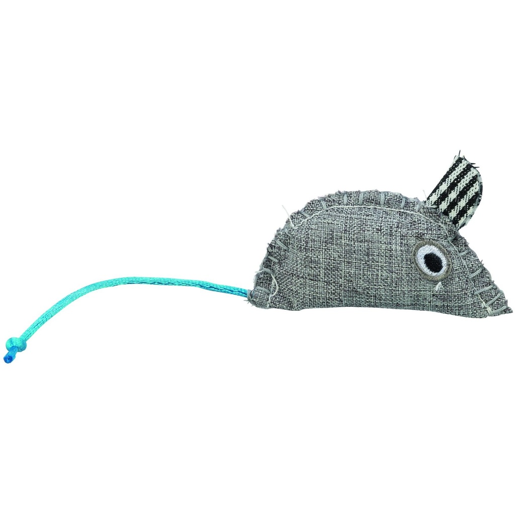 Souris, en peluche/tissue, catnip, 8 cm